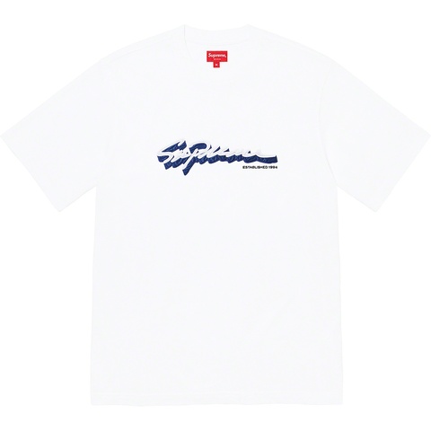 Supreme Shadow Script S/S Top - White