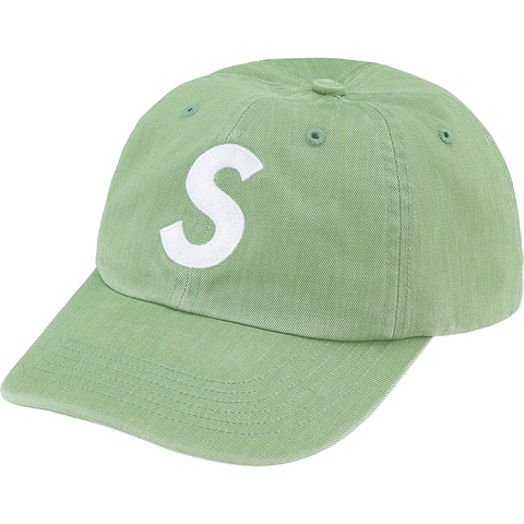 Supreme Pigment Print S Logo 6-Panel - Light Sage