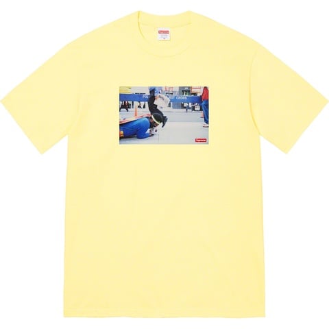 Supreme Great White Way Tee - Pale Yellow