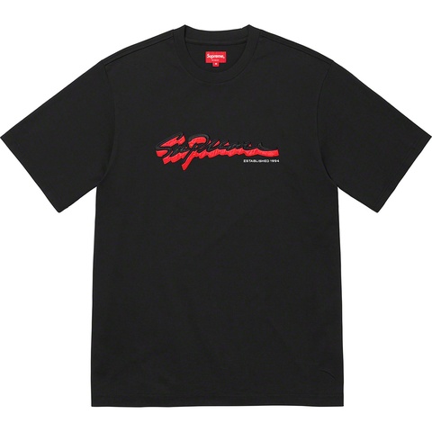 Supreme Shadow Script S/S Top - Black