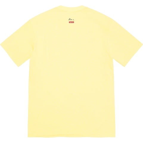 Supreme Great White Way Tee - Pale Yellow