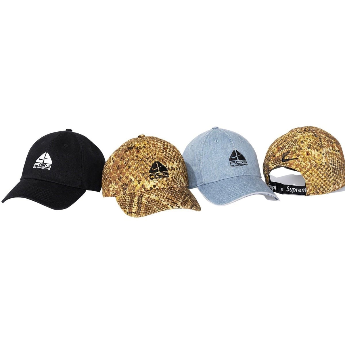 帽子 Nike ACG Denim 6-Panel \"Gold Snakeskin\" Buy Supreme x Nike ACG Denim 6-Panel 'Gold Snakeskin' - FW22H2
