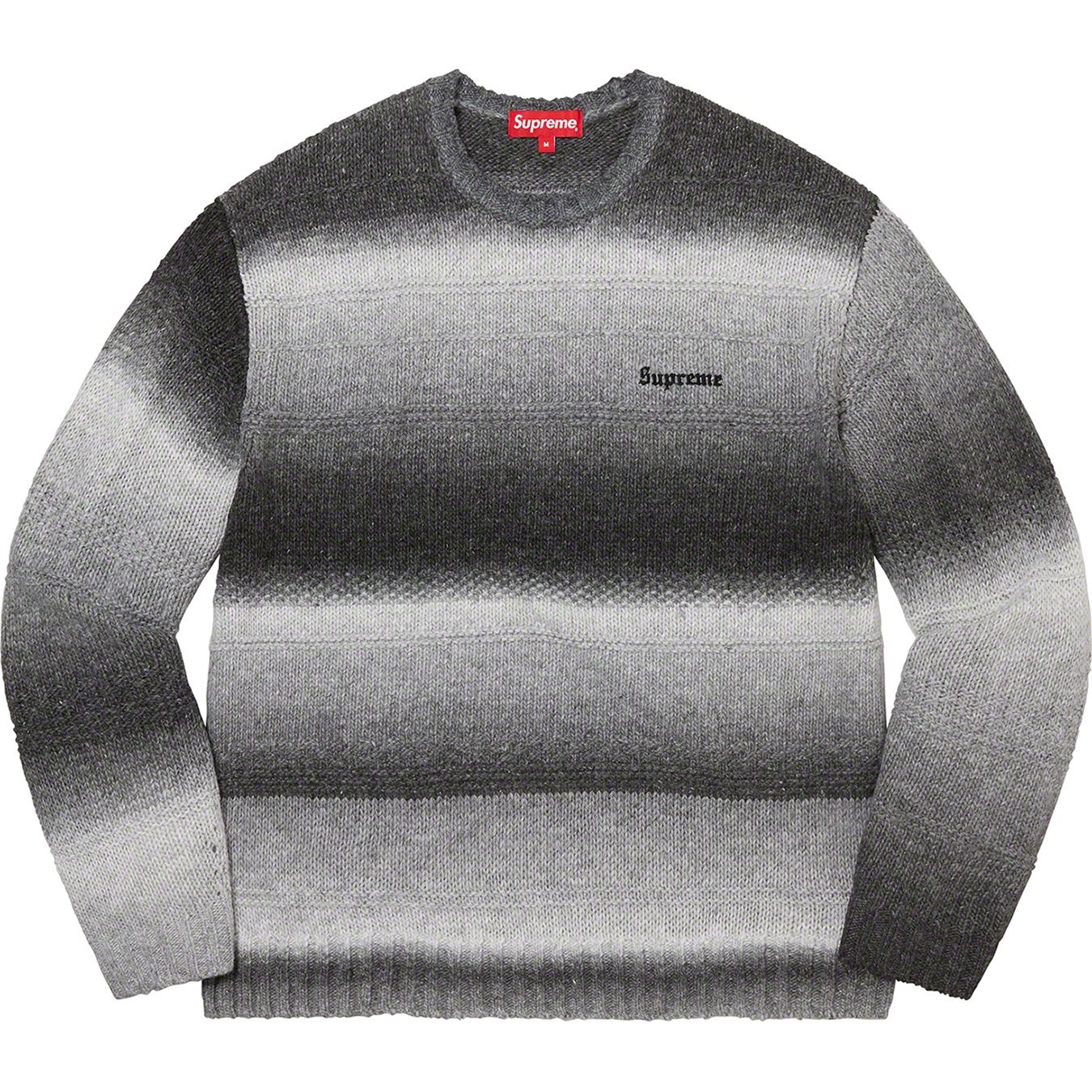 Supreme Gradient Stripe Sweater (FW22) - Black - $158