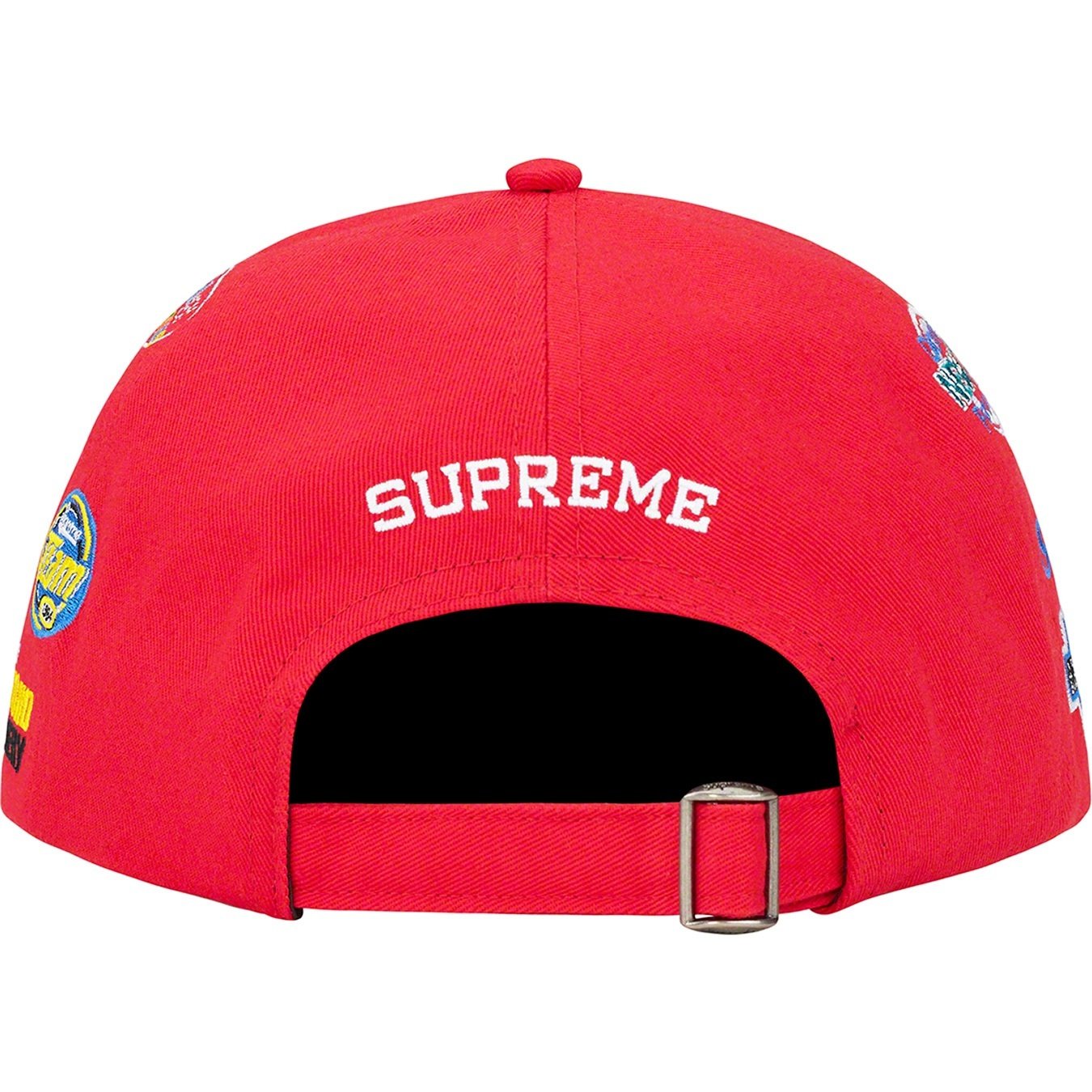 Supreme Sponsors 6-Panel (FW22) - Red - $54