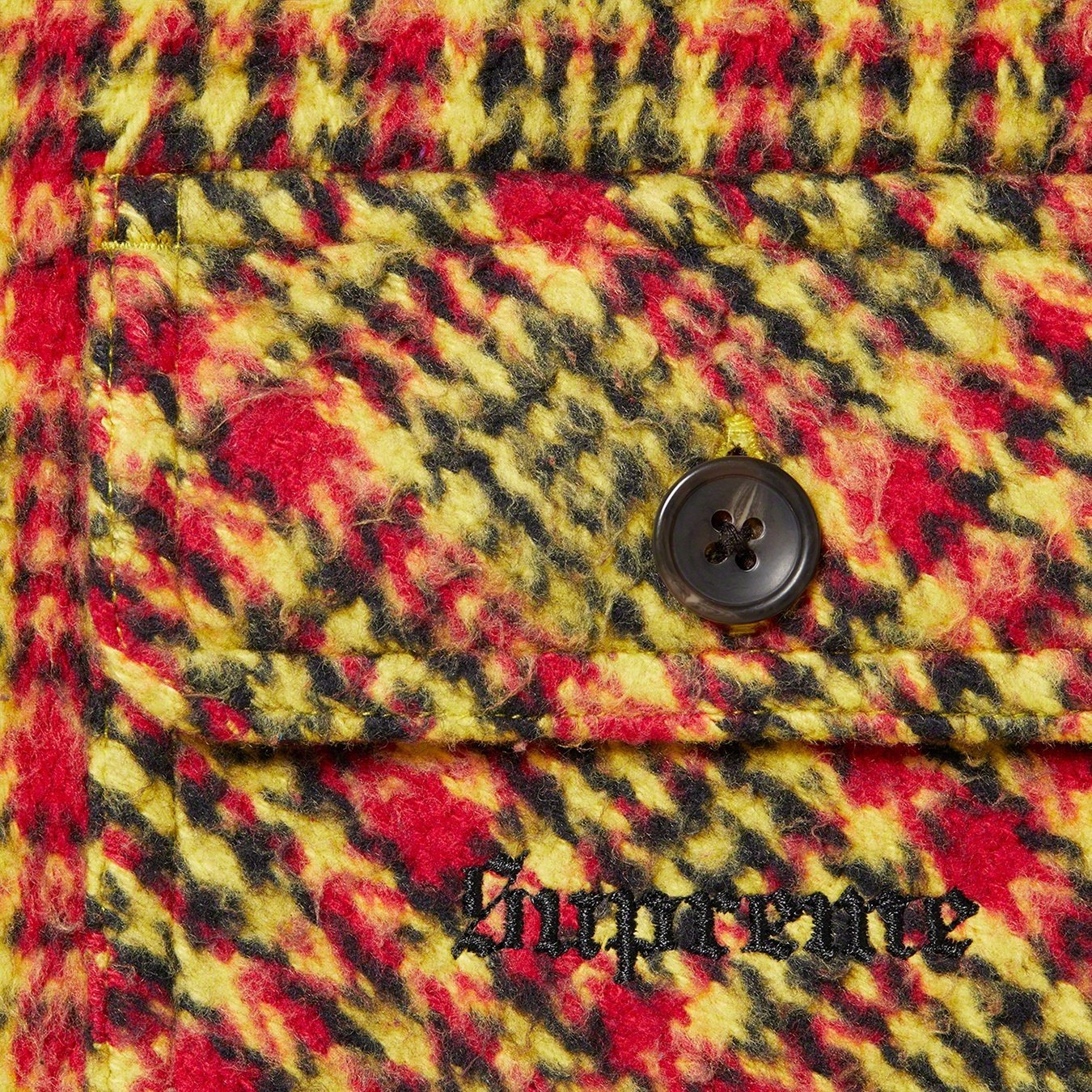 Supreme Heavy Flannel Shirt (FW22) - Gold - $158