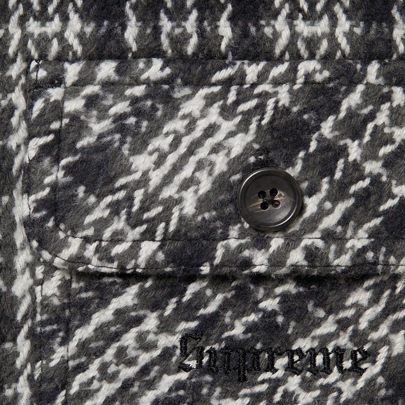 Supreme Heavy Flannel Shirt (FW22) - Black - $158