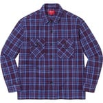 Supreme Heavy Flannel Shirt (FW22) - Dark Plum