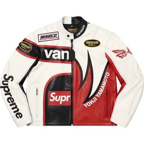 Supreme Supreme®/Yohji Yamamoto®/Vanson Leathers® Split Jacket - White