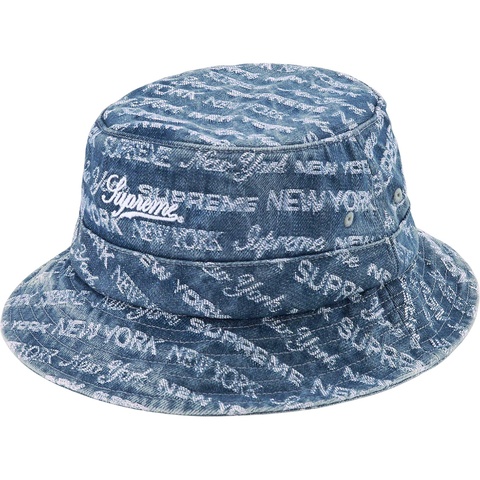 Supreme Multi Type Jacquard Denim Crusher - Blue