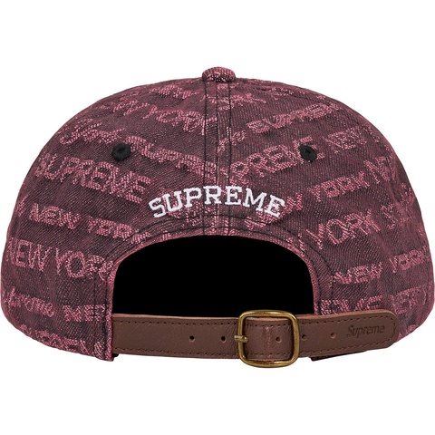 Supreme Multi Type Jacquard Denim 6-Panel - Purple