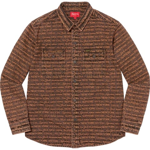 Multi Type Jacquard Denim Shirt - fall/winter 2022 - Supreme