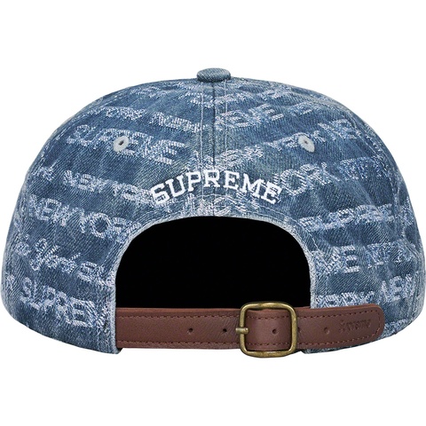 Supreme Multi Type Jacquard Denim 6-Panel - Blue