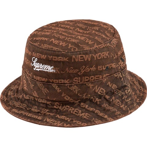 Supreme Multi Type Jacquard Denim Crusher - Brown