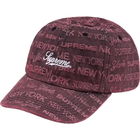 Supreme Multi Type Jacquard Denim 6-Panel - Purple