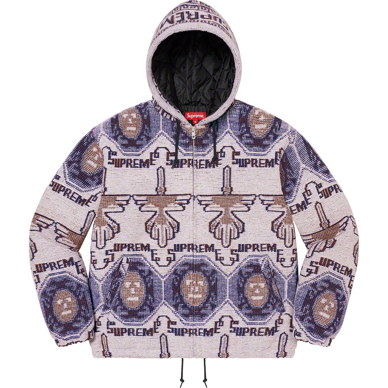 Supreme Woven Hooded Jacket (FW22) - Dusty Lilac  - $198