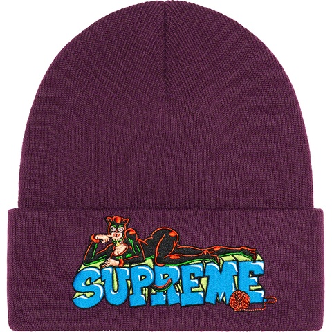 Supreme Catwoman Beanie - Plum
