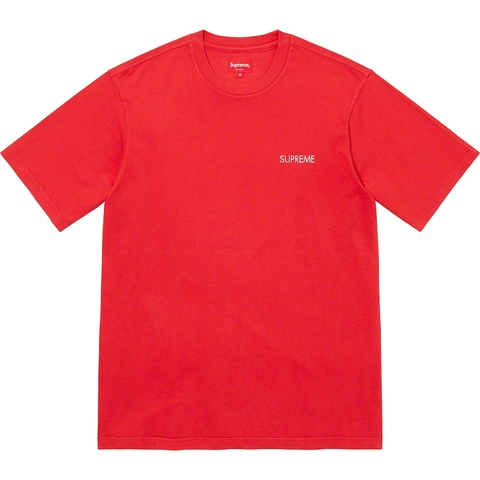 Supreme Washed Capital S/S Top - Red