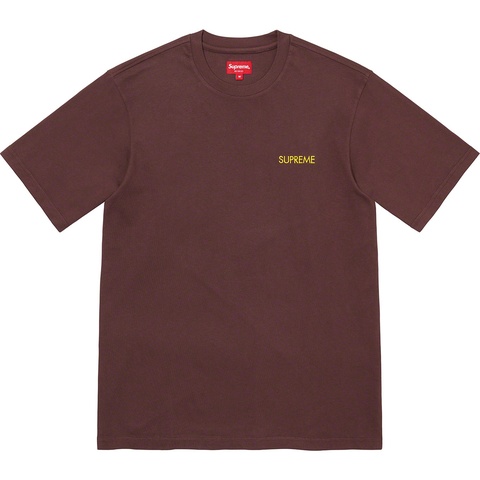 Supreme Washed Capital S/S Top - Brown