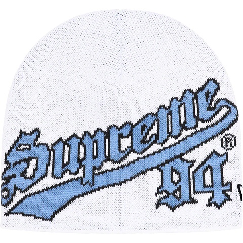 Supreme New Era® Script Beanie - White