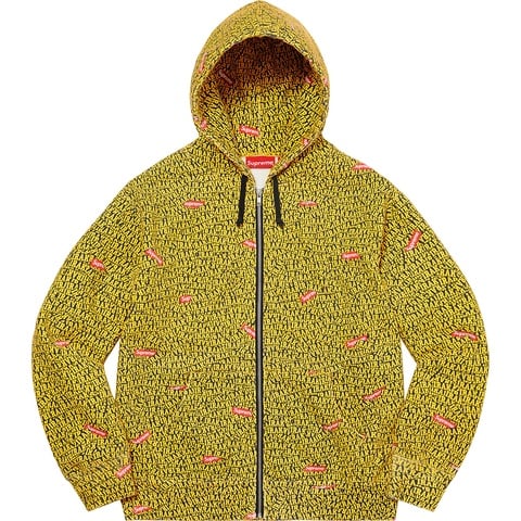 Supreme Supreme/IRAK Zip UP Hooded Sweatshirt - Yellow