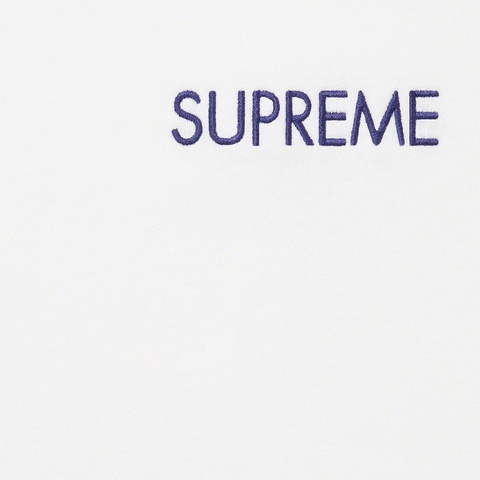 Supreme Washed Capital S/S Top - White