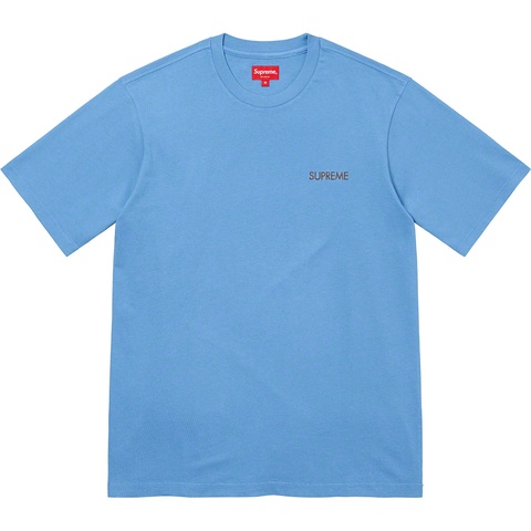 Supreme Washed Capital S/S Top - Blue