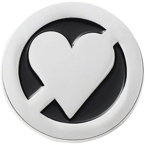 Supreme No Love Pin - Silver