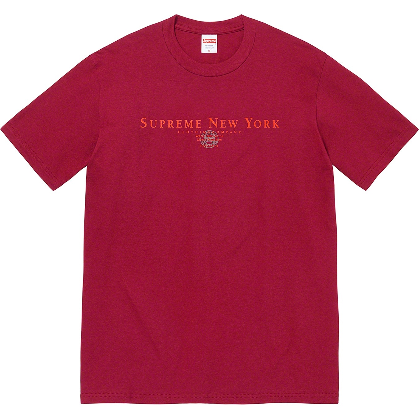 Supreme Tradition Tee (FW22) - Cardinal - $40