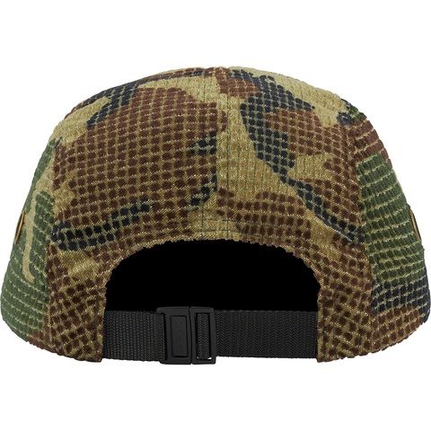 Supreme Camo Grid Velvet Camp Cap - Woodland Camo