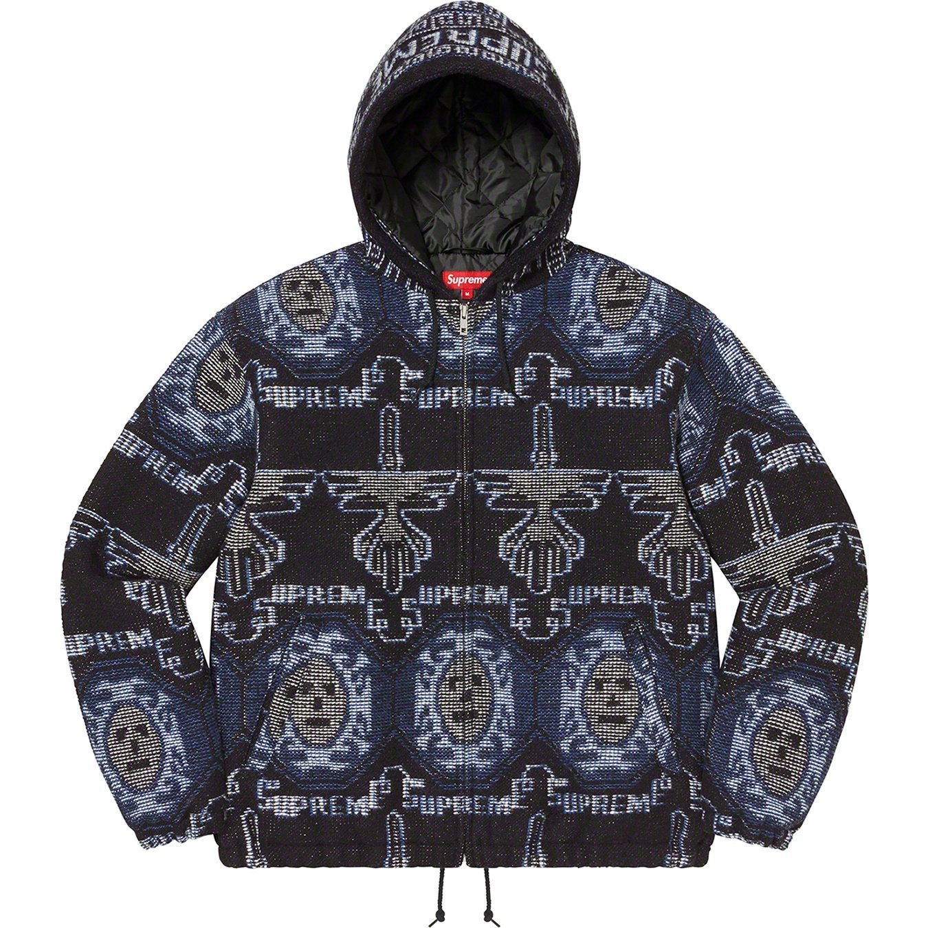 Supreme Woven Hooded Jacket (FW22) - Blue - $198