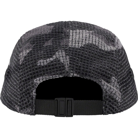 Supreme Camo Grid Velvet Camp Cap - Black Camo