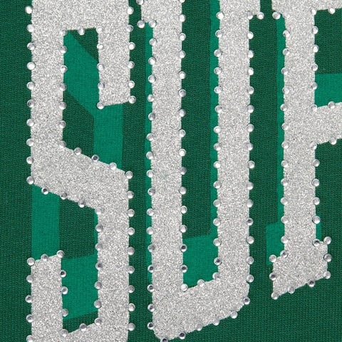 Supreme Rhinestone Shadow Hooded Sweatshirt - Dark Green