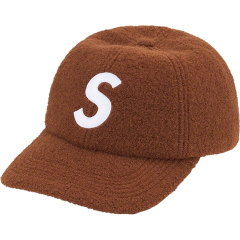 Supreme Boiled Wool S Logo 6-Panel - Brown