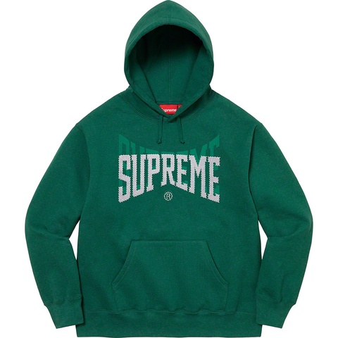 Rhinestone Shadow Hooded Sweatshirt - Supreme