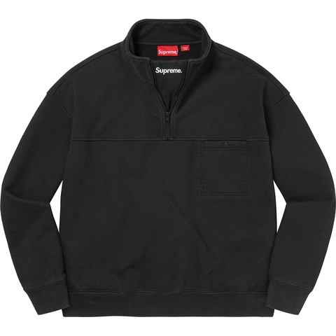 Washed Half Zip Pullover - SupremeCommunity