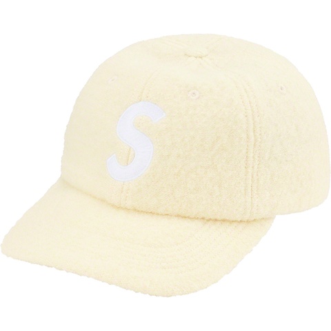 Supreme Boiled Wool S Logo 6-Panel - White