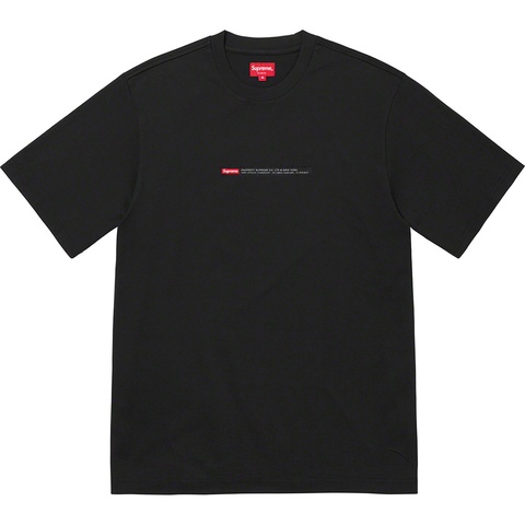 Supreme Property Label S/S Top - Black