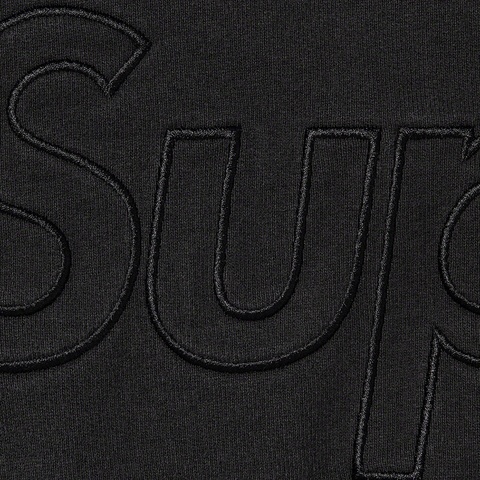 Supreme Washed Half Zip Pullover - Black