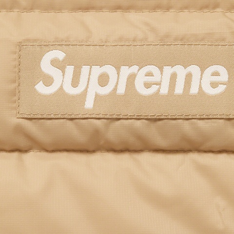 Supreme Micro Down Half Zip Hooded Pullover - Tan