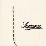 Supreme Contrast Stitch Button Up Sweater (FW22) - Natural