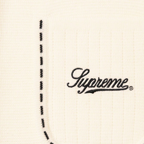 Contrast Stitch Button Up Sweater - SupremeCommunity