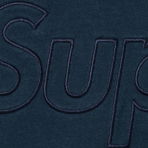 Supreme Washed Half Zip Pullover - Navy