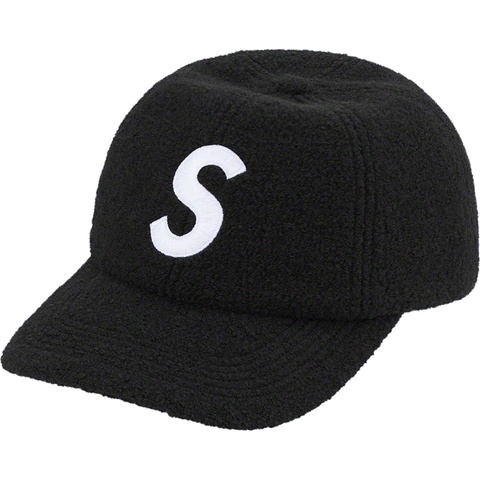Supreme Boiled Wool S Logo 6-Panel - Black