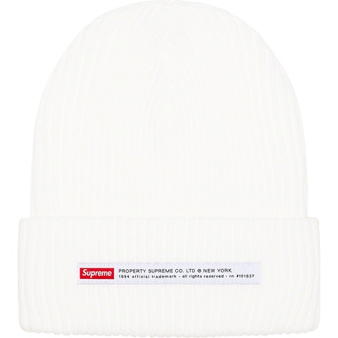 Supreme Property Label Beanie - White