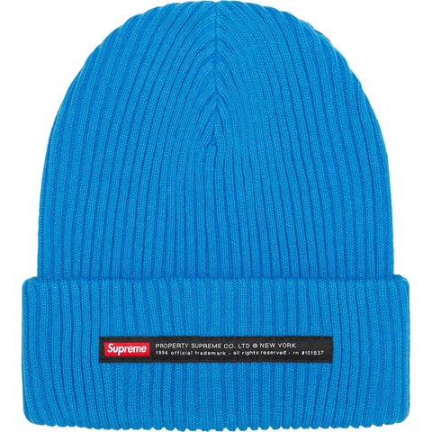 Supreme Property Label Beanie - Bright Blue