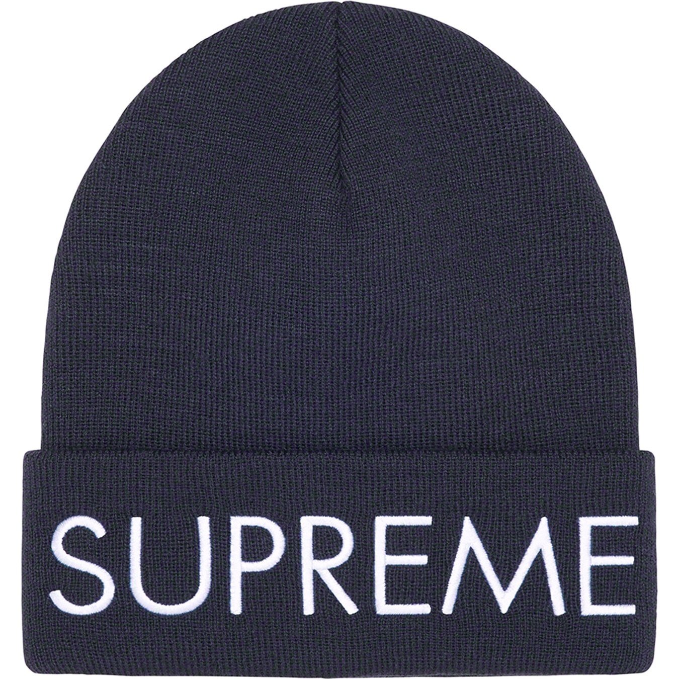 Supreme Capital Beanie (FW22) - Navy - $38