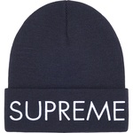 Supreme Capital Beanie (FW22) - Navy