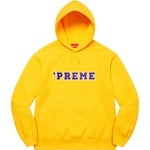 Supreme Preme Hooded Sweatshirt (FW22) - Yellow