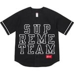 Supreme Denim Baseball Jersey (FW22) - Black