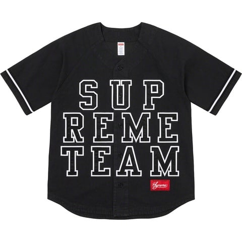 Denim Baseball Jersey - fall/winter 2022 - Supreme